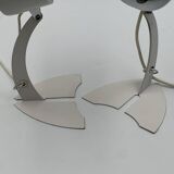 Iconic pair of targetti sankey table lamps - avantgarde italian lighting 70s