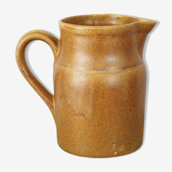 Digoin stoneware pitcher, vintage