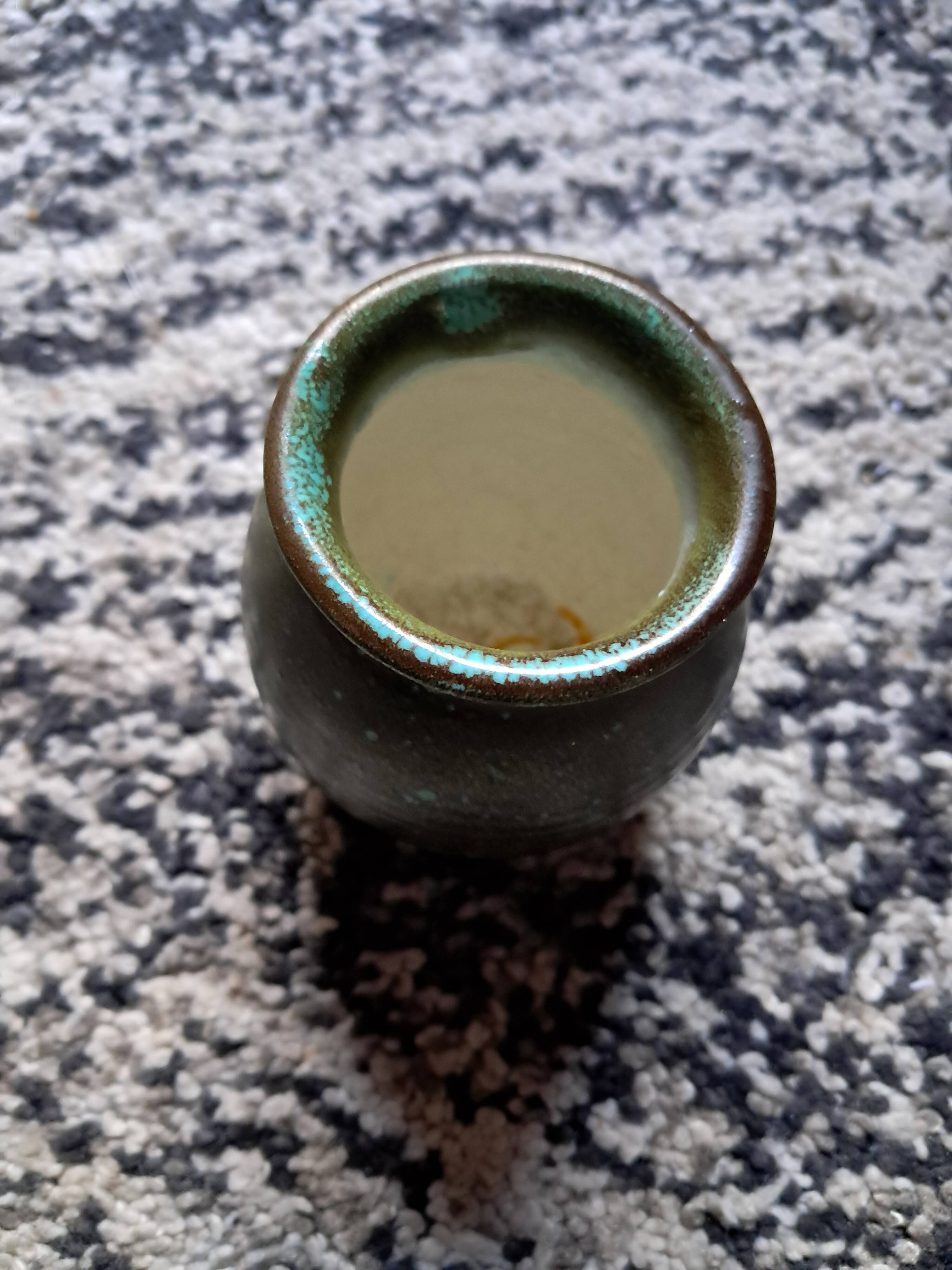 Vintage Majolica ceramic vase from Schramberg