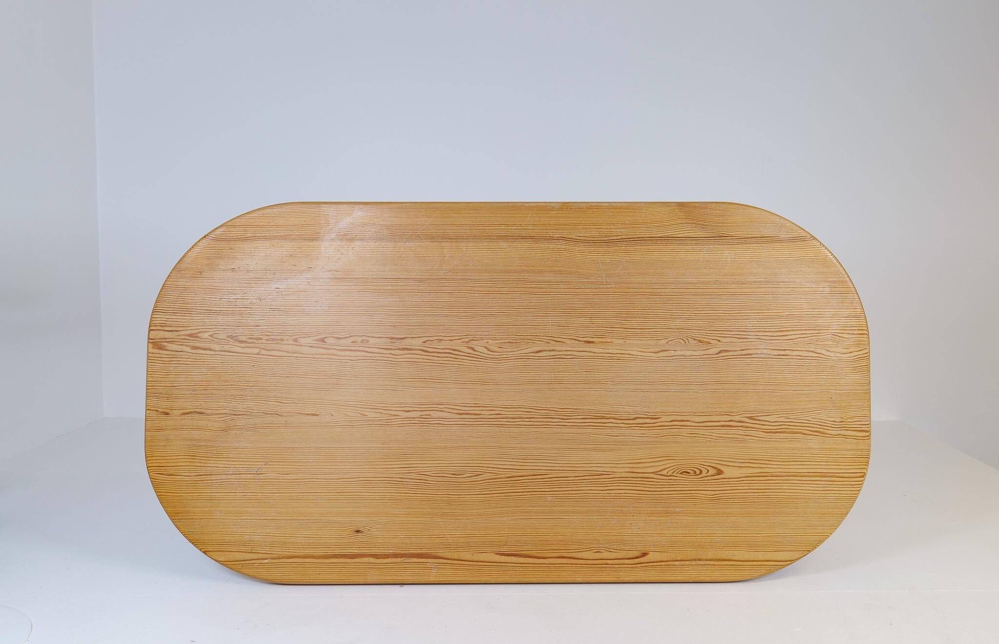 Mid-century pine coffee table by Carl Malmsten, Sweden, 1940s.
