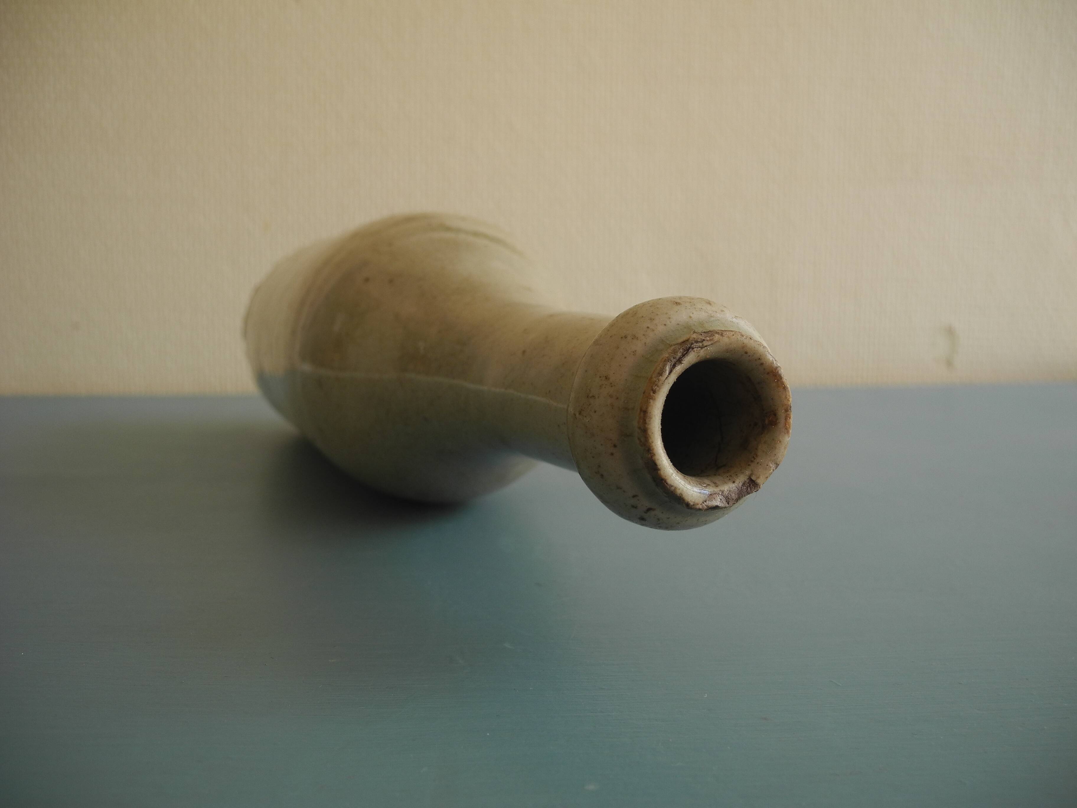 old stoneware bottle for oil wine rustic decor