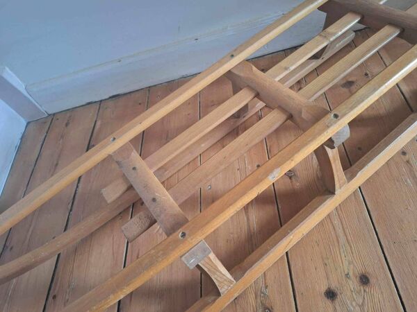 Luge vintage, décoration rétro