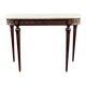 Console en bois et marbre, style Louis XVI, Début du XXe siècle