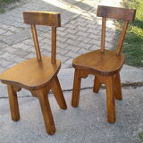 Brutalist style chairs