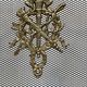 Brass fire screen and grille in the Louis XVI style in the taste of Maison Jansen.