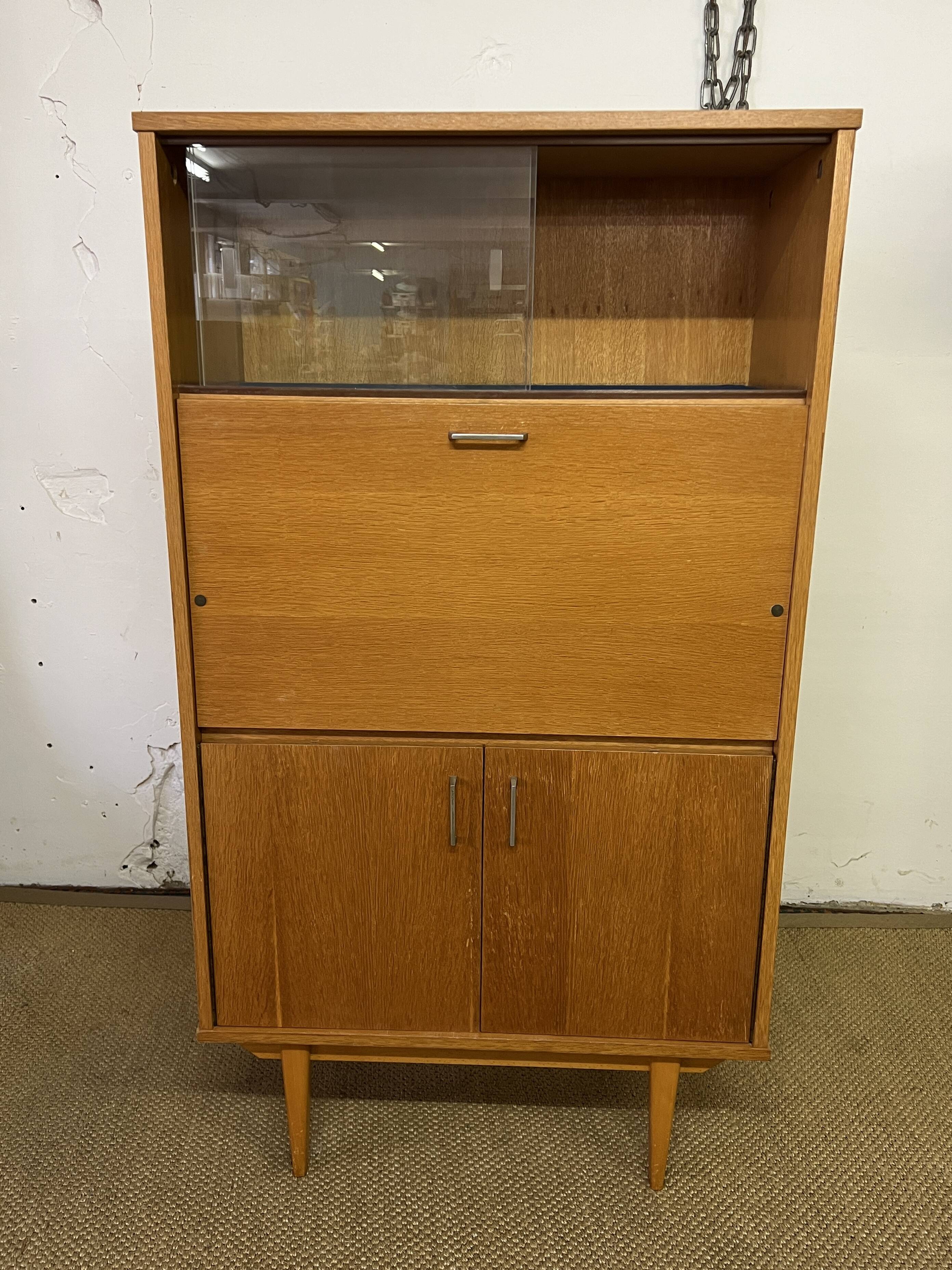 Small vintage secretary cabinet