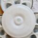4 vintage oyster plates Moulin des Loups earthenware in blue-grey gradient