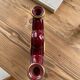 Vintage Vallauris red ceramic candlestick