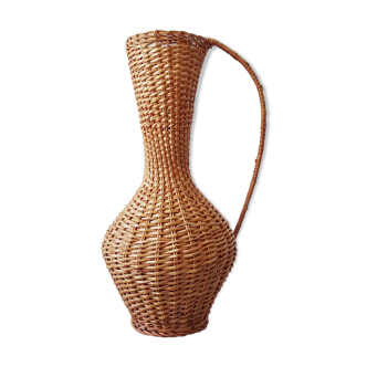 Vase de sol en rotin