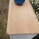 Low parisian style white and lila wooden tray