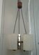 Lustre suspension scandinave teck et perspex