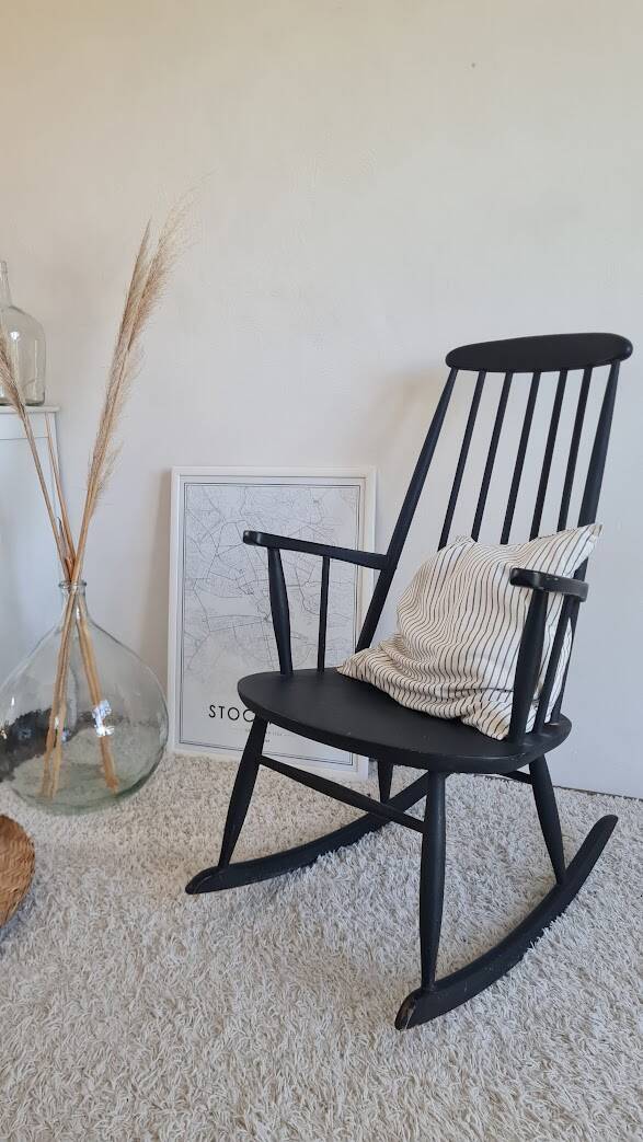 Scandinavian rocking chair from the 1960s.