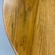 Round Oak Brutalist Round Coffee Table