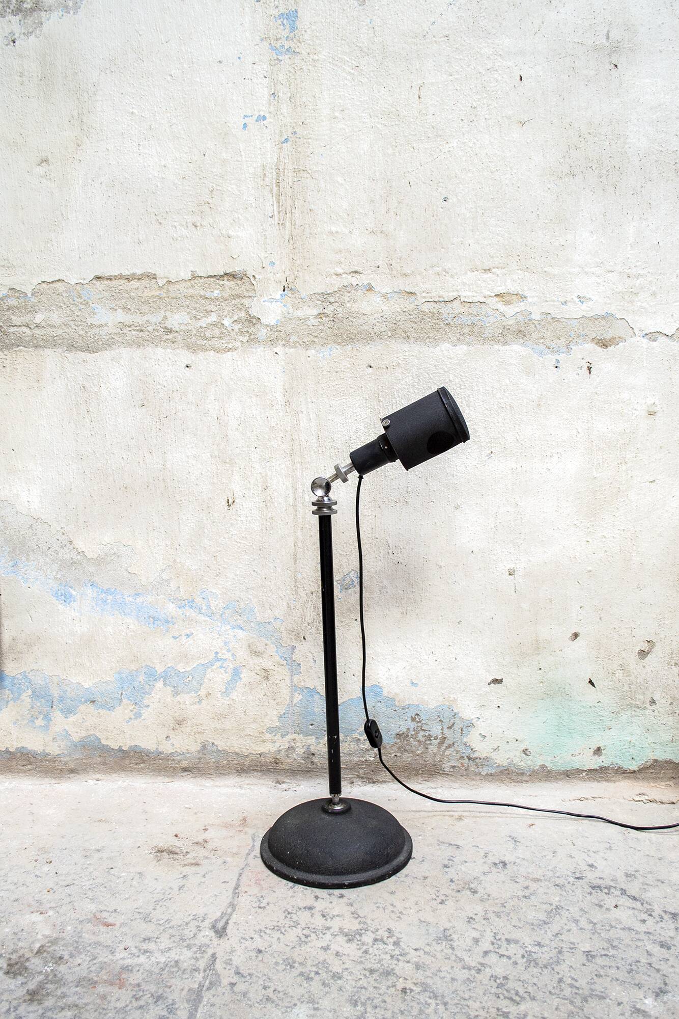 Particular telescopic lamp in industrial style Italy 50s