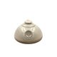 Mid-century Modern cream gres teapot, Franco Bucci Italy ca. 1970