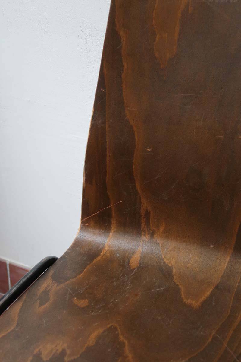 set of 10 vintage stackable chairs