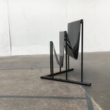 Postmodern vintage magazine rack by Markus Börgens for D-Tec, 1980s.