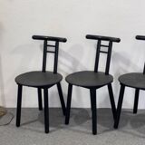 Vintage Italian Chairs, 1980s, Set of 4
