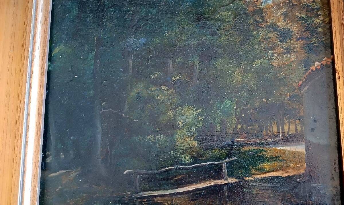 Oil painting on panel, Giuseppe Hainmann (Milan 1828-Alexandria, Egypt 1883)