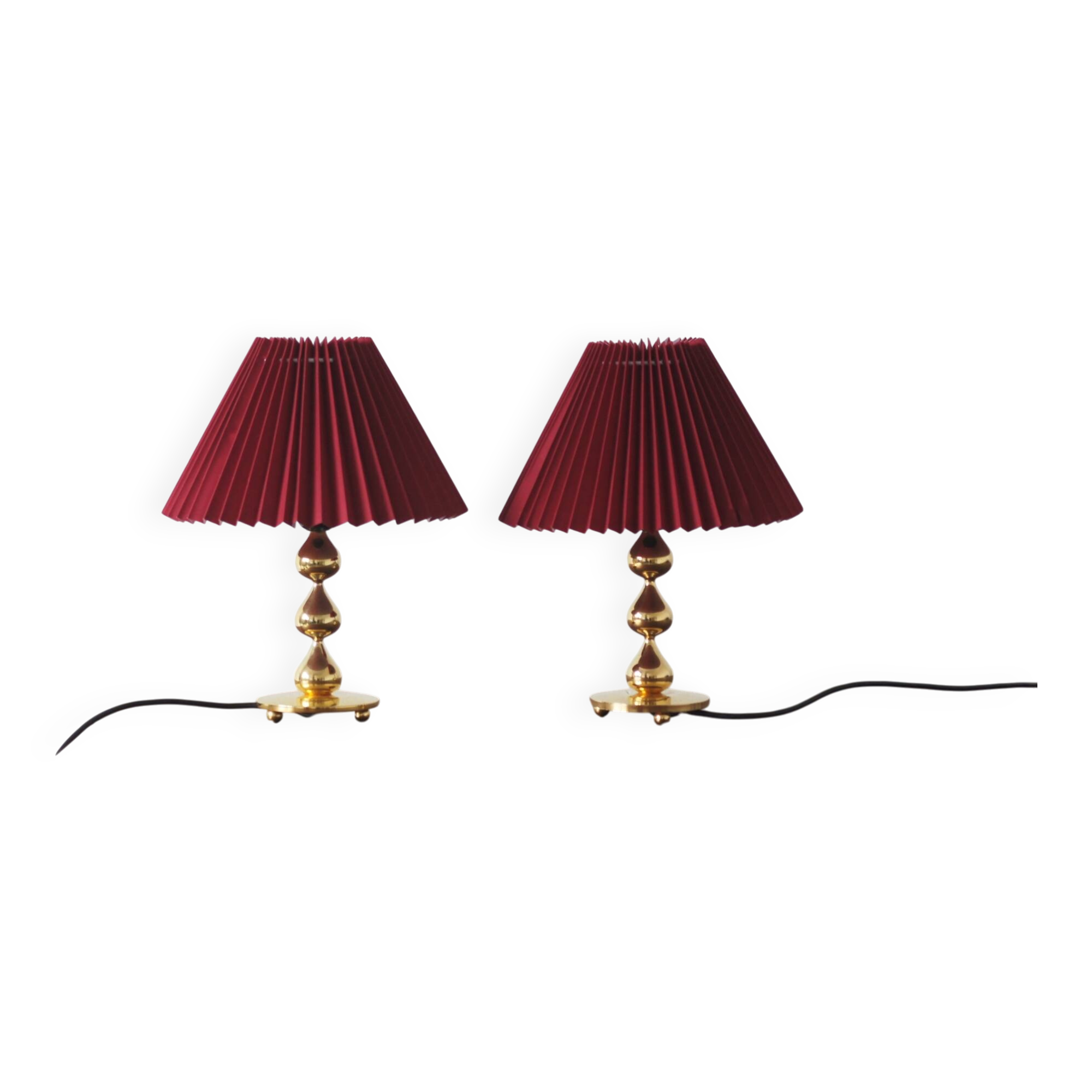 Teardrop Table Lamps by Hugo Asmussen, 1970s, Set of 2