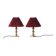 Teardrop Table Lamps by Hugo Asmussen, 1970s, Set of 2