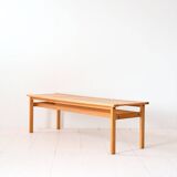 Scandinavian oak bench