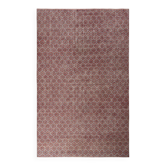 Hand-knotted Vintage Turkish Red Wool Area Rug with Floral Design for Home and Office Decor