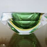 Cendrier en verre Sommerso de Murano par Flavio Poli pour Seguso, 1960