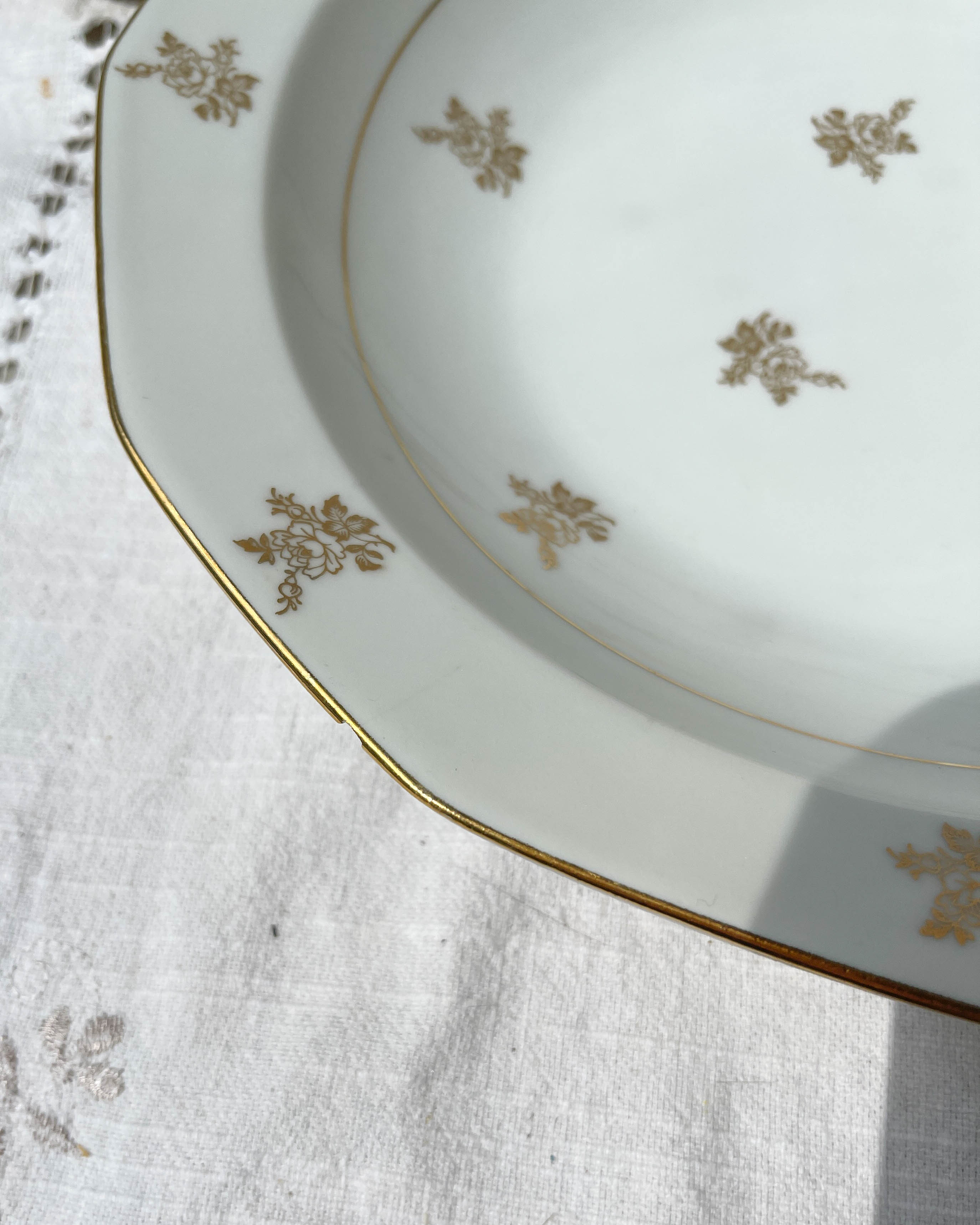 Mehun Limoges porcelain deep dish