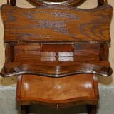 Victorian Thonet dressing table in bent wood with adjustable stool.