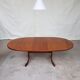 Vtg mid century g plan fresco teak extending 4 - 6 seat oval dining table retro