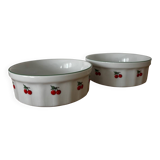 Set of 2 porcelain ramekins Tables & Couleurs cherries