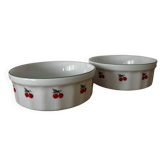Ensemble de 2 ramequins en porcelaine Tables & Couleurs cerises