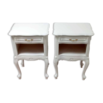 Pair of antique bedside tables