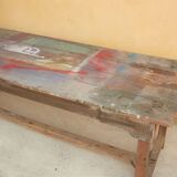 Wooden farm dining table