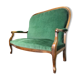 Banquette en velours vert