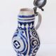 19th Century German Glazed Westerwald Pitcher Biedermeir 2,5L