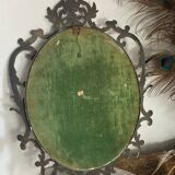 Vintage Italian brass mirror