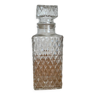 Carafe à whisky en cristal de verre vintage