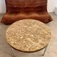 Old Italian design marble effect resin coffee table from the 70s