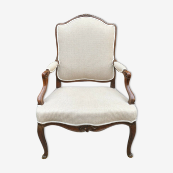 Fauteuil plat époque Louis XV