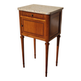Marquetry bedside table