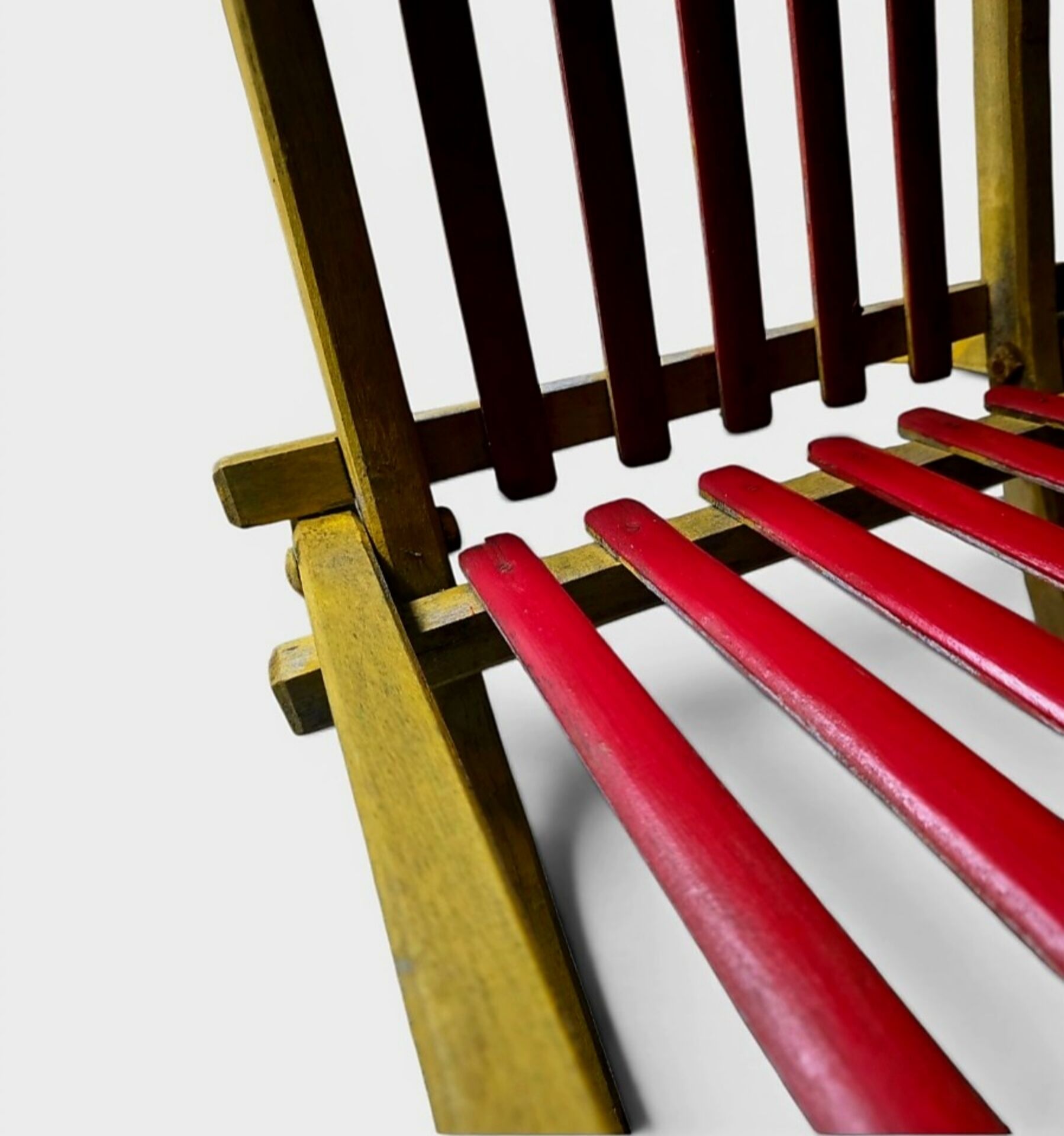Rare pair of Thonet Frères armchairs – Original polychromy – 1930