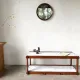 Italian modernist shelf in teak and Carrara marble, 1950s