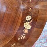 Table à manger - Guéridon basculant en marqueterie de style Napoléon III
