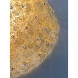 Early 21st Century Gold-Flowers Murano Glass Flush Mount
