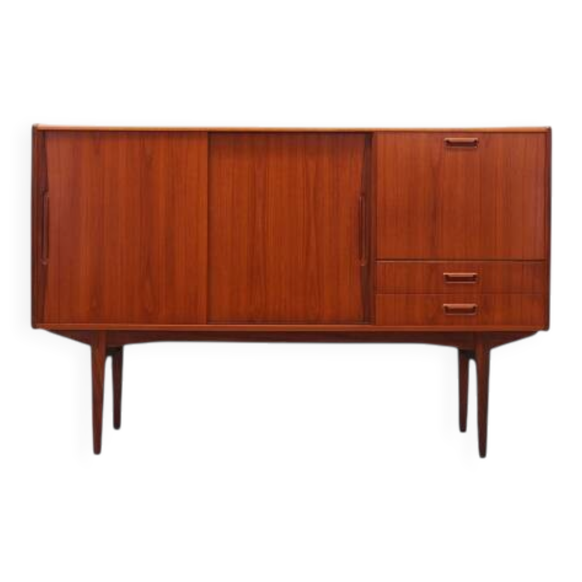 Teak highboard, Danish design, 1960s, production: Denmark
