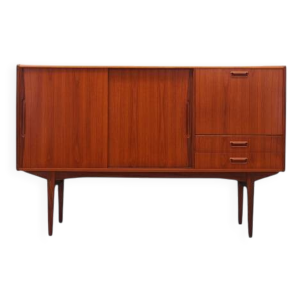Enfilade en teck, design danois, années 1960, production : Danemark