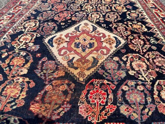 Antique kashkuli qashqai / Southwestern Persian carpet circa 1900