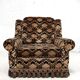 Set of 2 fabric armchairs